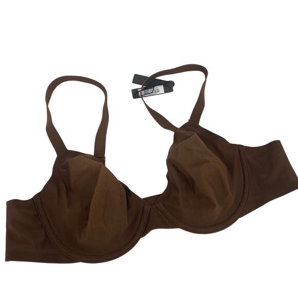 Skims Sheer Fits Everybody Unlined Underwire Bra Smokey Quartz 38A NWT - Picture 1 of 5